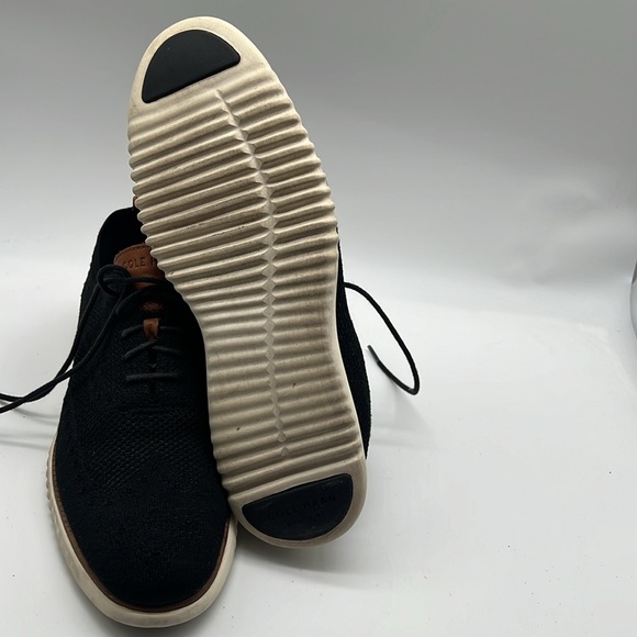 Cole Haan Mens Black 2.Zerogrand Stitchlite Wingtip Oxford  Knit GrandOS SZ 9.5M - Picture 6 of 9